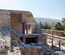 Knossos Palace At Crete, Greece. Royalty Free Stock Image Knossos Palace At Crete, Greece. Royalty Free Stock Image