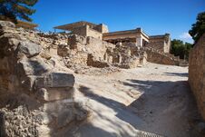 Knossos Palace At Crete, Greece. Royalty Free Stock Photo Knossos Palace At Crete, Greece. Royalty Free Stock Photo