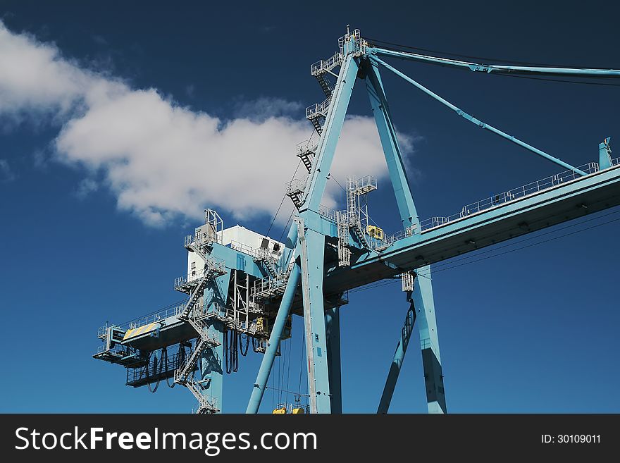 Containers special crane: cabin detail