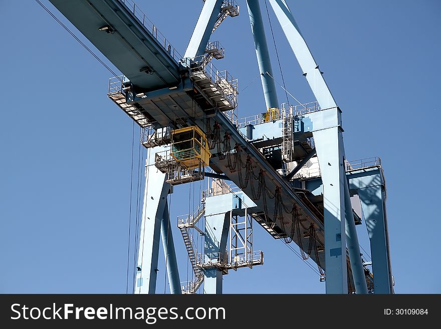Containers special crane: cabin detail