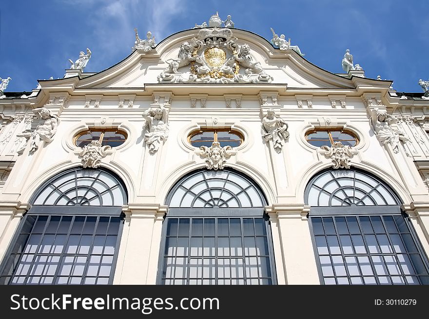 Baroque castle Belvedere in Vienna, Austria