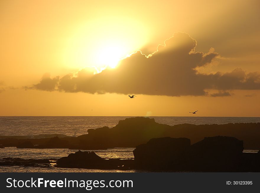 Peaceful Sunset by Essaouira, Morocco