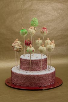 Christmas Cake Pops Royalty Free Stock Photography Christmas Cake Pops Royalty Free Stock Photography