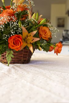 Bouquet Of Flowers On Table Royalty Free Stock Photos Bouquet Of Flowers On Table Royalty Free Stock Photos