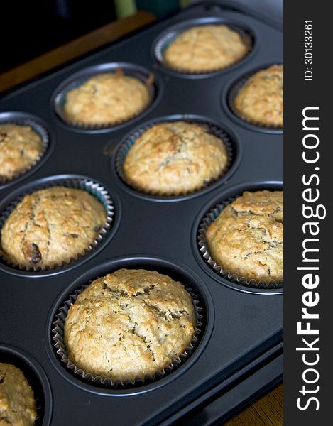 Cupcake On Baking Tray