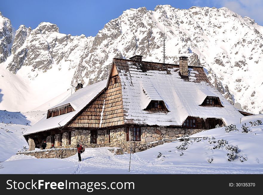 Hut In Mountains