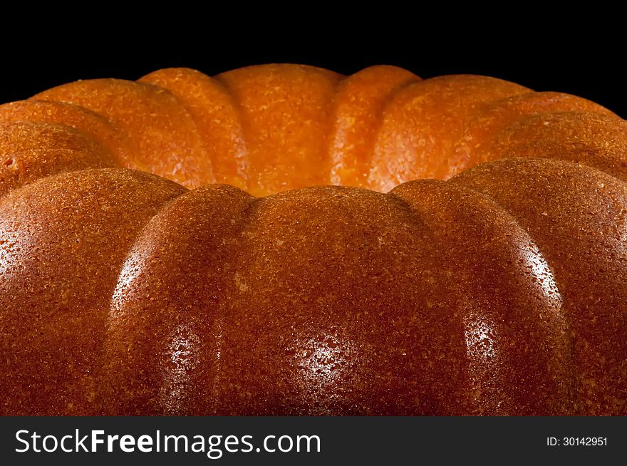 Home made freshly baked lemon pound cake