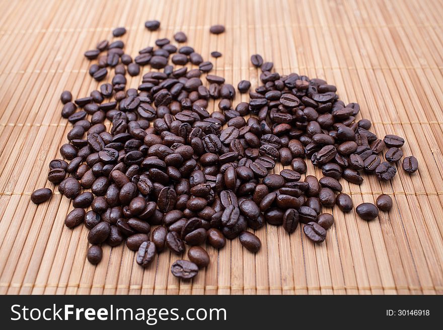 Brown coffee bean , background texture. Brown coffee bean , background texture