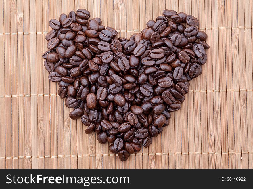 Brown coffee bean , background texture. Brown coffee bean , background texture