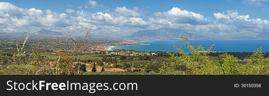 Sicily is the largest island in the Mediterranean Sea. Sicily is the largest island in the Mediterranean Sea.