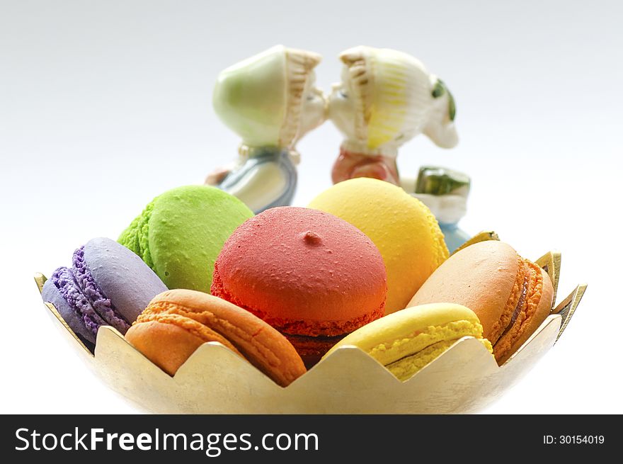 Colorful Macaroon in close up. Colorful Macaroon in close up