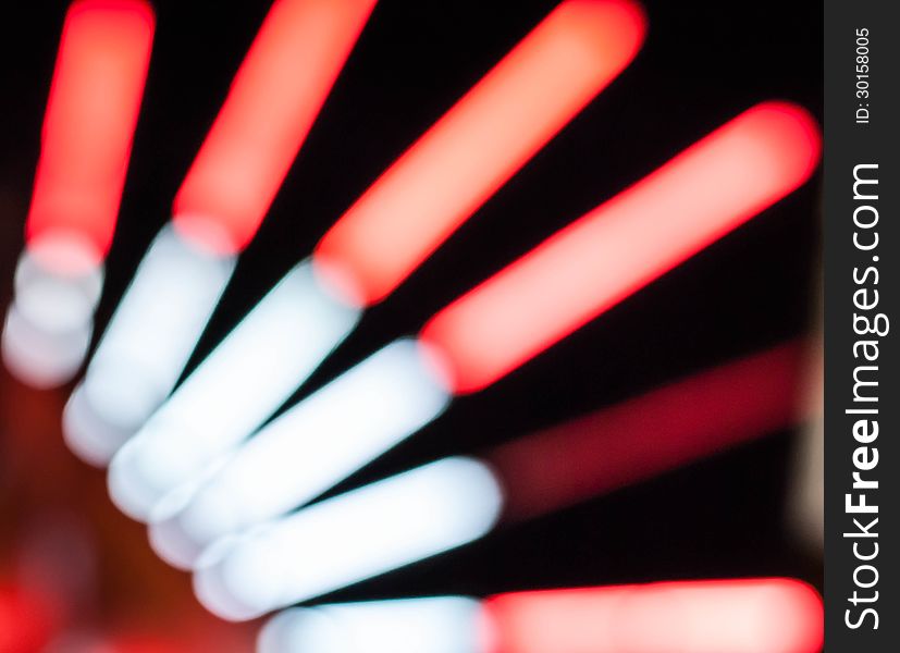 Ferris Wheel at Night with colorful bokeh