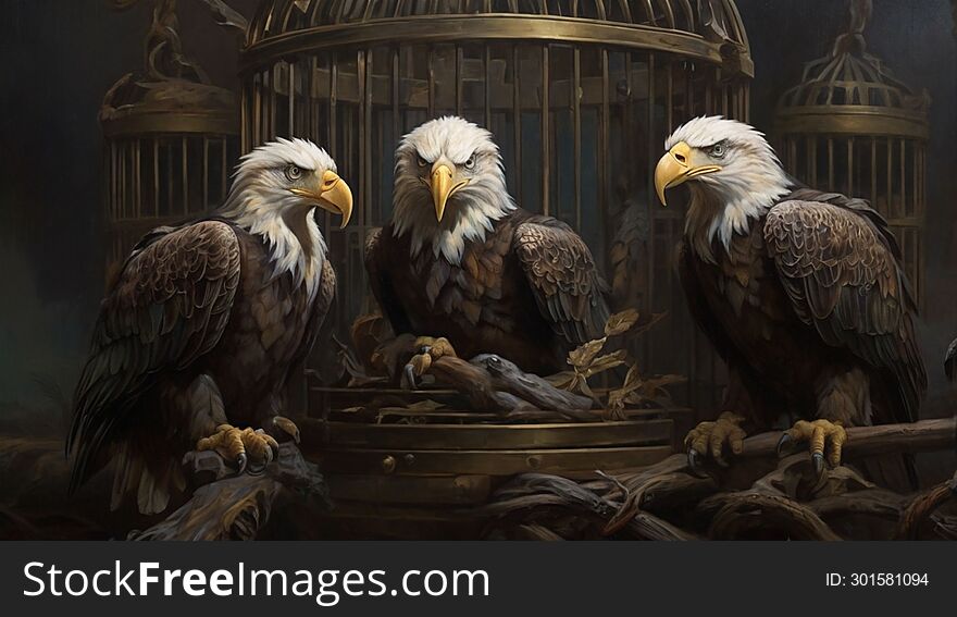 EAGLES IN A CAGE