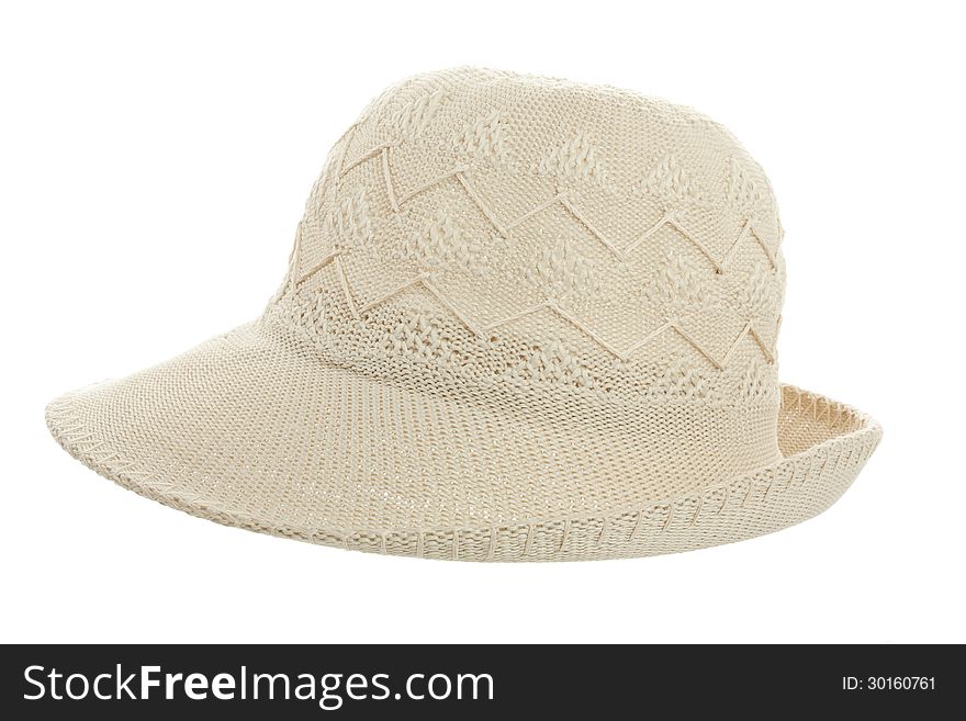 Beach hat isolated on white background
