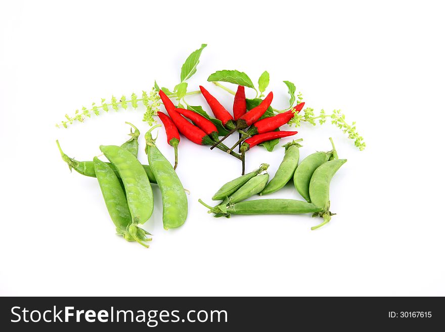 Granule bright red peppers be spicy,and String bean. Granule bright red peppers be spicy,and String bean.