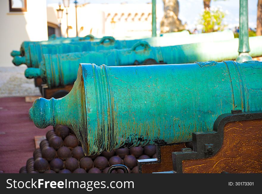 Old fire gun at a museum