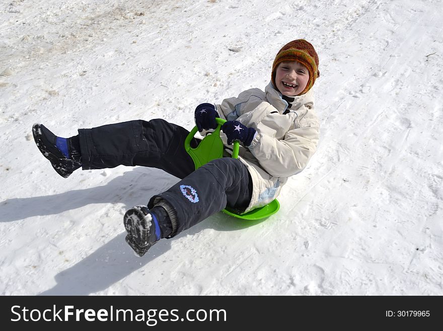 Child in winter