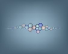 Illustration Of Abstract Bubbles On Grey Backgroun Royalty Free Stock Photo