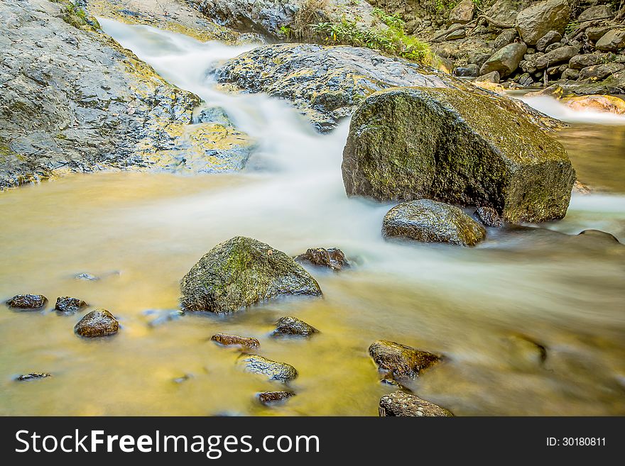 Water fall at Lampang in Thailand. Water fall at Lampang in Thailand