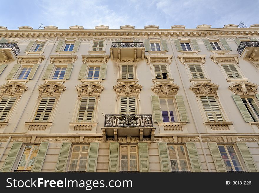 Facade of building Nice France