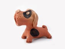 Dog Baked Clay Stock Photography