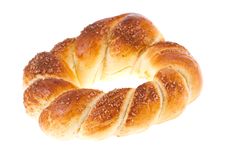 Bagel With Sugar Isolated Royalty Free Stock Photo Bagel With Sugar Isolated Royalty Free Stock Photo