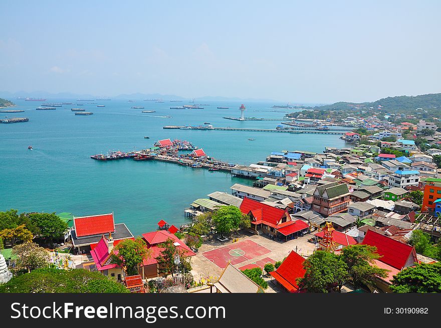 Point view on Si Chang island