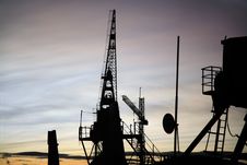 Shipyard Cranes Stock Photography Shipyard Cranes Stock Photography