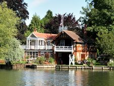 Riverside Boathouse Stock Photography Riverside Boathouse Stock Photography
