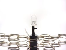 Black Lamp With Springs Royalty Free Stock Photos Black Lamp With Springs Royalty Free Stock Photos