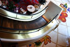 Escalator From Above Royalty Free Stock Image Escalator From Above Royalty Free Stock Image