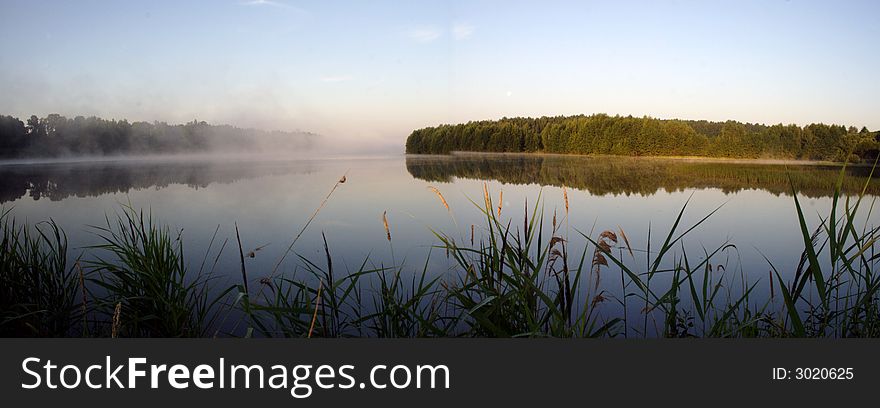 The photography of river. Early morning. russia, Suzdal. The photography of river. Early morning. russia, Suzdal