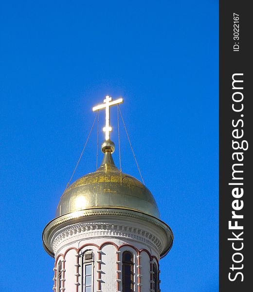 Russian orthodox church dome. Moscow. Russian orthodox church dome. Moscow