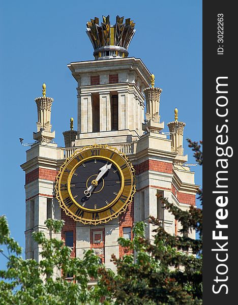 Clock of the Moscow State Uni