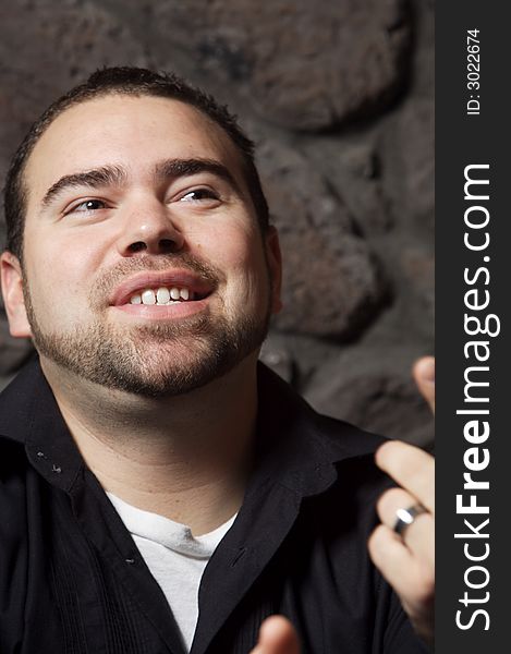 Portrait of a young smiling man