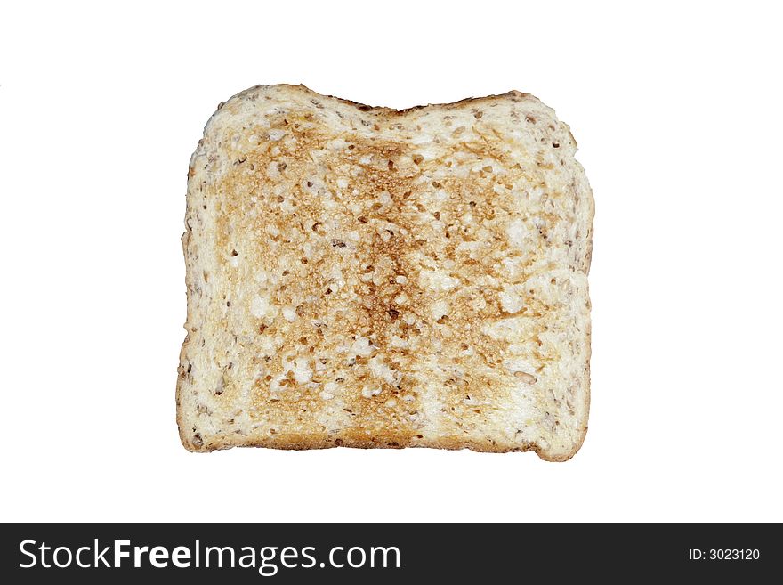 Fresh Grain Toasts / Bread On A White Background