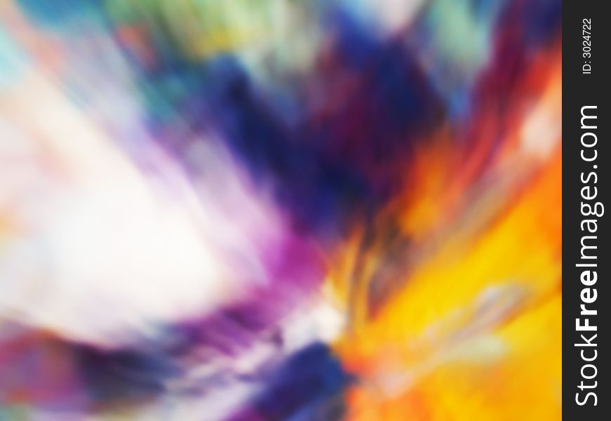 Multicolored motion abstraction for background