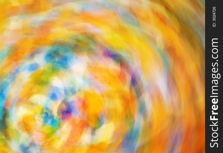 Multicolored motion abstraction for background