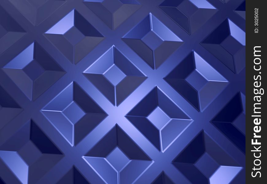 Abstract design metallic blue background