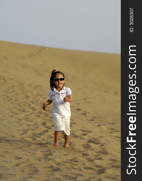 Child In Desert