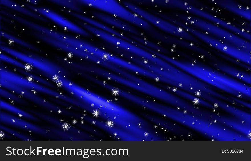 White snow flakes on blue curtain background. White snow flakes on blue curtain background