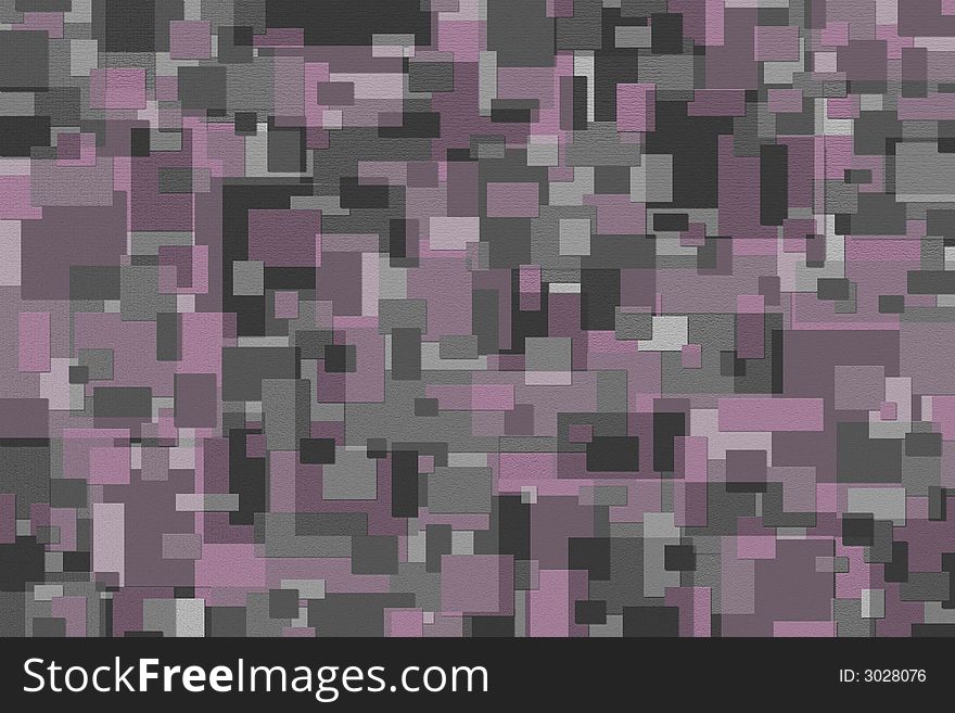 Various sizes of pink and gray squares and rectangles stacked to form this textured illustration. Various sizes of pink and gray squares and rectangles stacked to form this textured illustration.