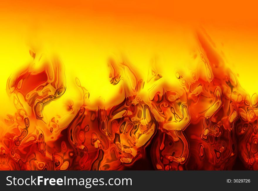 Abstract fire texture generated by the computer