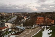 Vilnius Upper Castle In The Sunset Royalty Free Stock Photos Vilnius Upper Castle In The Sunset Royalty Free Stock Photos