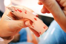 Woman Playing Cards Royalty Free Stock Photo Woman Playing Cards Royalty Free Stock Photo