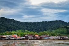 Traditional Fisherman Old Town Village In Ko Lanta, Thailand Stock Photo Traditional Fisherman Old Town Village In Ko Lanta, Thailand Stock Photo