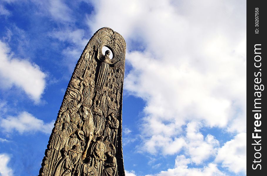 History of Ukraine showed in Monument. History of Ukraine showed in Monument.