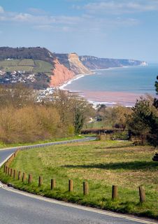 Approaching Sidmouth Devon From The West Stock Photos Approaching Sidmouth Devon From The West Stock Photos