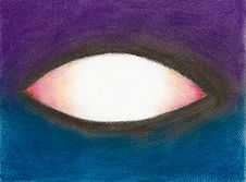Hand Drawn Illustration Of Eye Without Pupil Stock Photography Hand Drawn Illustration Of Eye Without Pupil Stock Photography