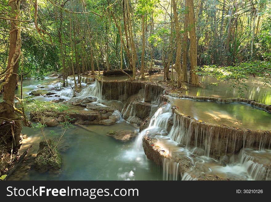 Beautiful Muti Layer Waterfall Deep Forest in Thailand. Beautiful Muti Layer Waterfall Deep Forest in Thailand